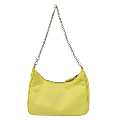 Prada Shoulder Bag Nylon 1Bh204 Yellow