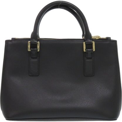Tory Burch 2-Way Robinson Micro Zip Tote In Black Leather