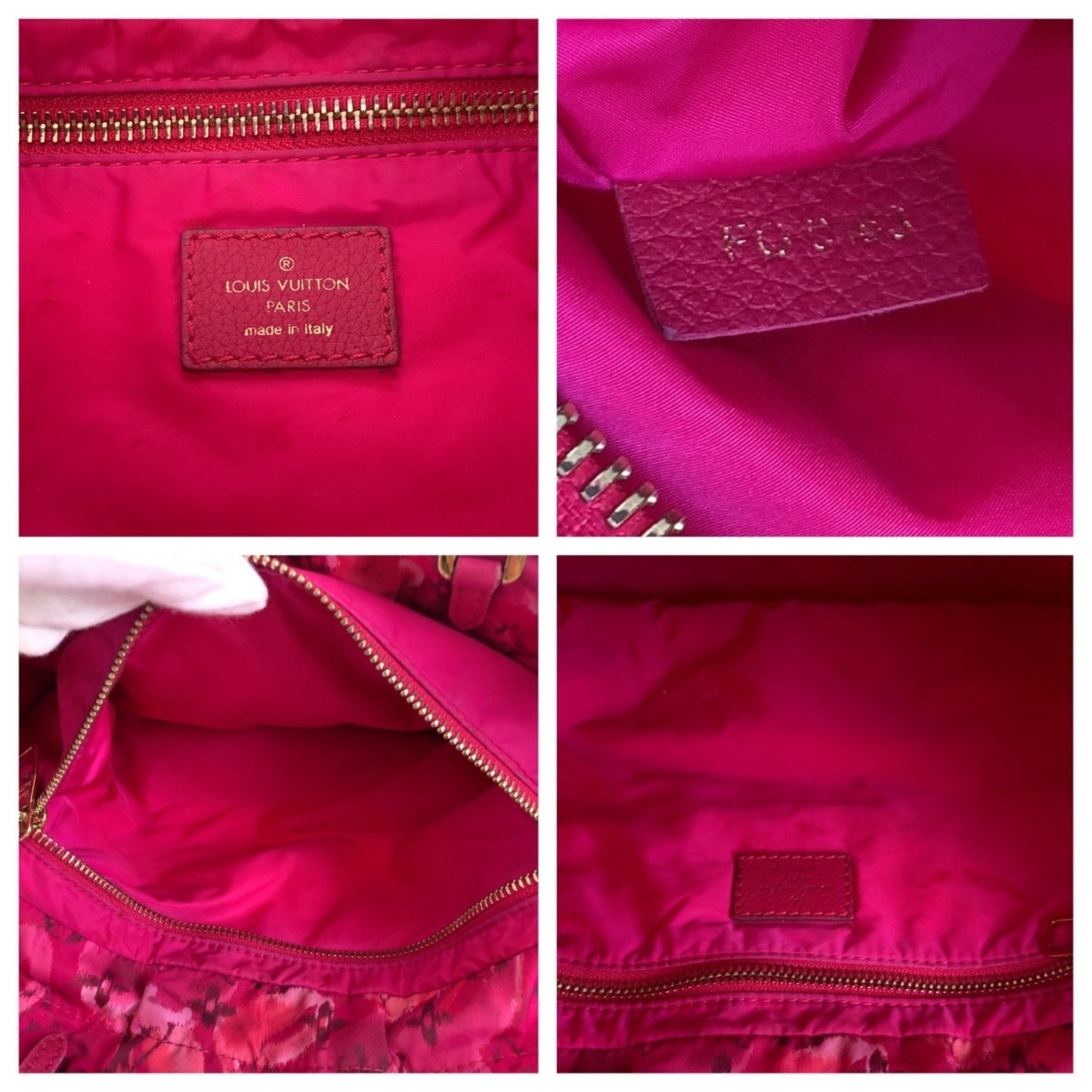 Louis Vuitton Ikat Flower Noefull Mm Rose Indigo Pink With Gold Hardware