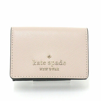 Kate Spade Stacy Color Block Micro Trifold Warm Beige Multi Black Pvc Leather Wlr00127 Wallet Small