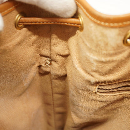 Gucci Micro Gg 001 86 0533 Shoulder Bag In Brown Leather