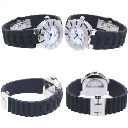 Chaumet Class One Sm W17288-38E Men'S Stainless Steel And Rubber Watch With 8 Diamond Indices Bezel