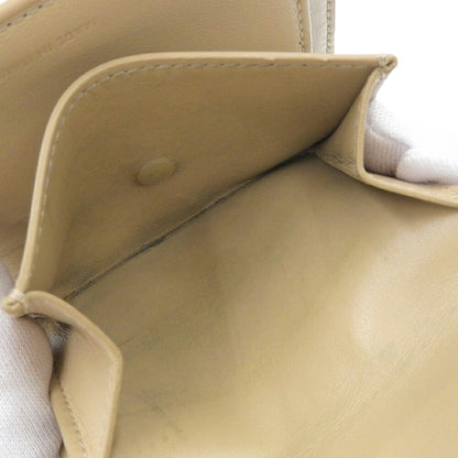 Celine Trifold Wallet 10B573Bel Wallet Leather Beige
