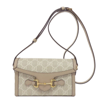 Gucci 699296 Horsebit Gg Mini Shoulder Bag In Pvc