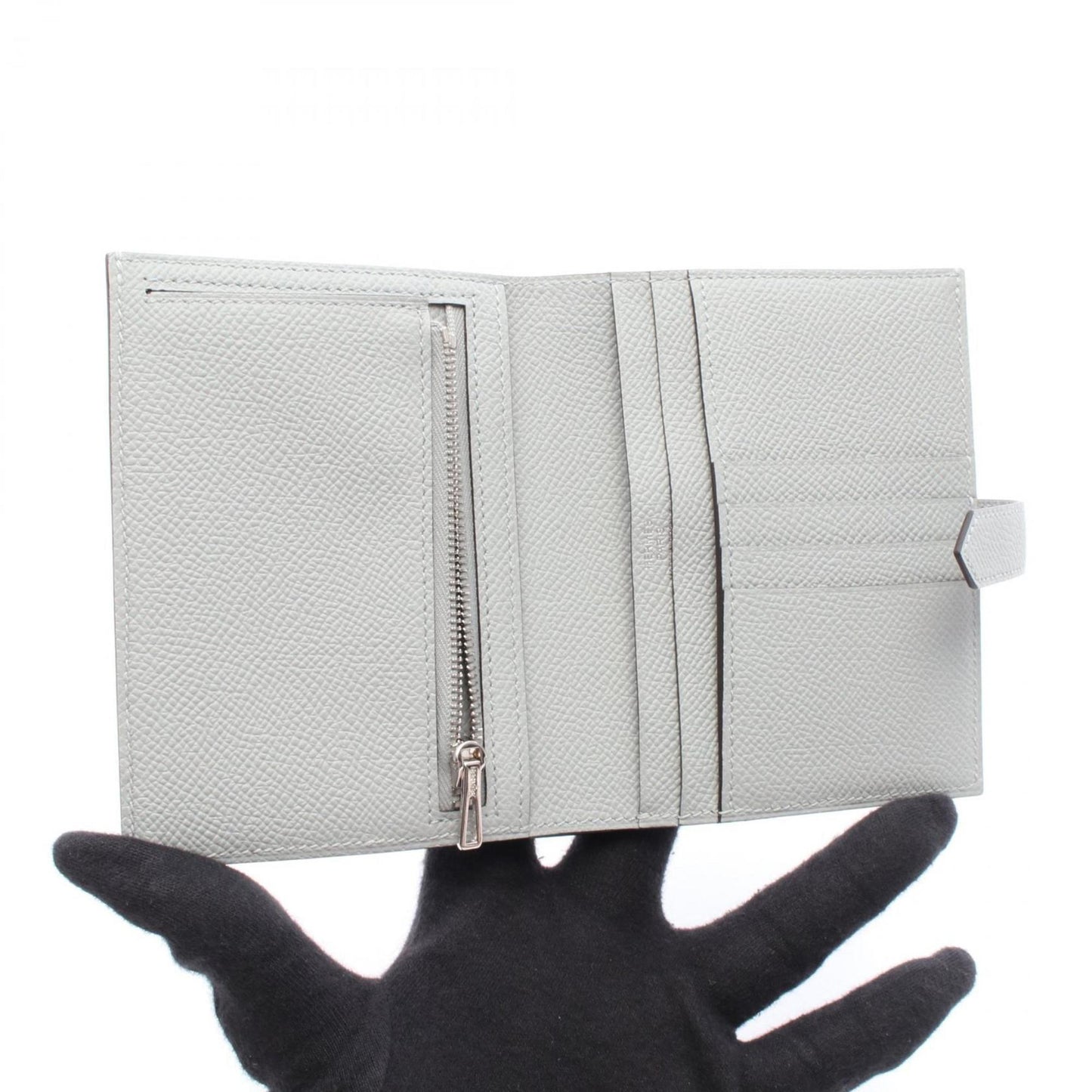 Hermes Herms Bearn Compact Bi-Fold Wallet Leather Epsom