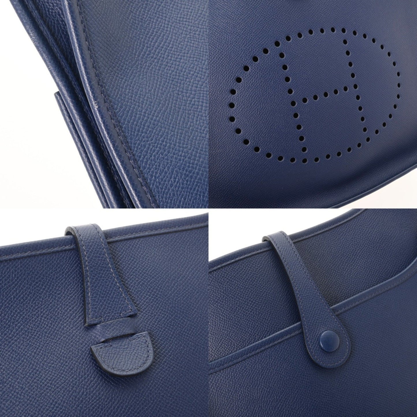 Hermes Evelyn 3 Pm Blue Ankle Q Stamp (Circa 2013)