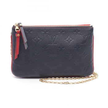 Louis Vuitton Pochette Double Zip Shoulder Bag In Monogram Empreinte Leather