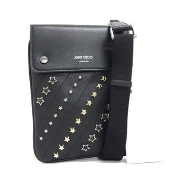 Jimmy Choo Kimi Messanger Rcx Shoulder Bag - Black Leather