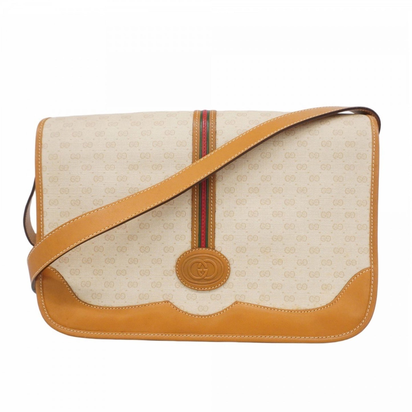 Gucci Micro Gg Sherry Line Shoulder Bag 001 116 Beige