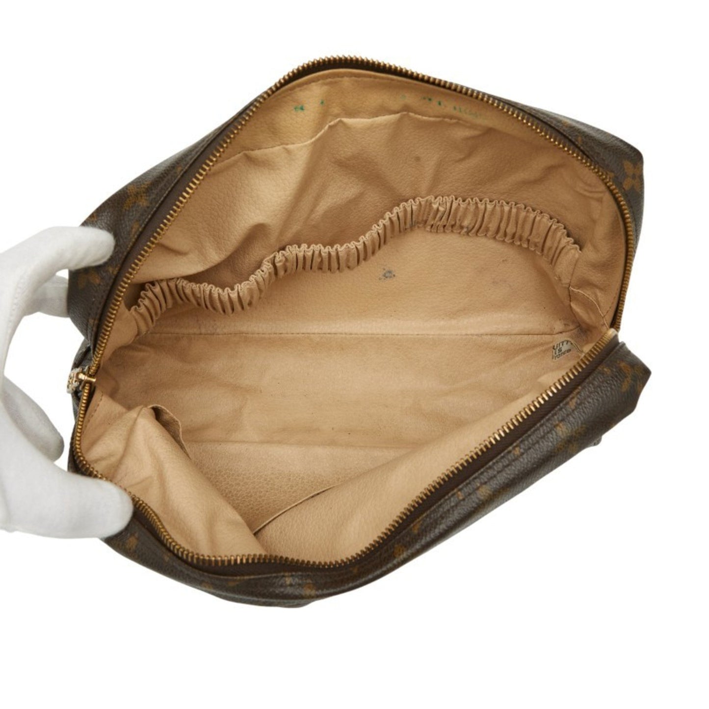 Louis Vuitton Monogram True Toilet 28 Second Bag/Clutch Bag M47522 Brown Leather