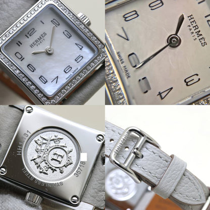 Hermes H Watch Mini Bezel Diamond Hh1.131.286