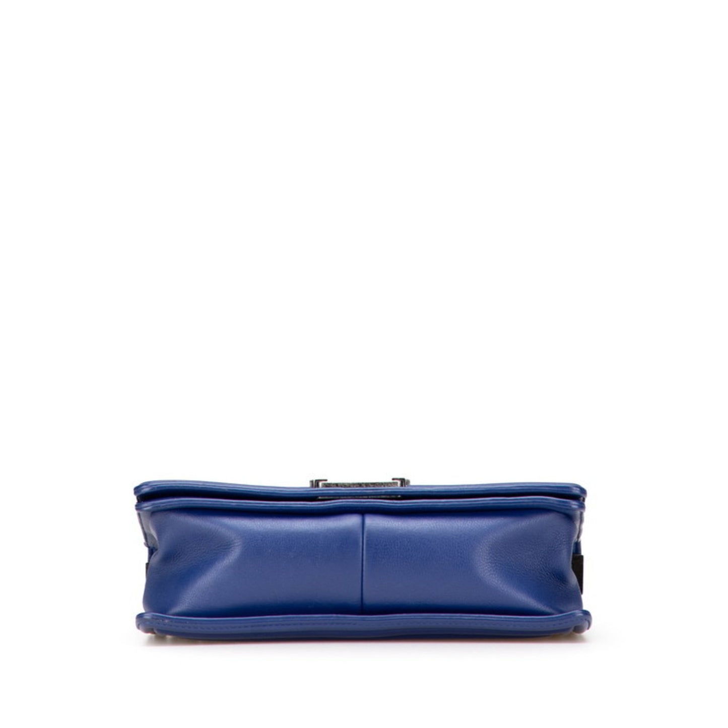 Chanel Boy Chanel Coco Mark Chain Shoulder Bag Handbag Blue Lambskin
