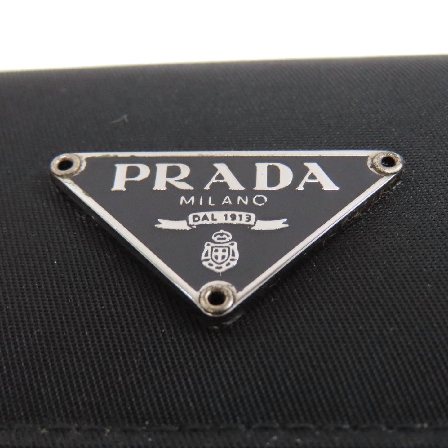 Prada Logo Metal Key Case