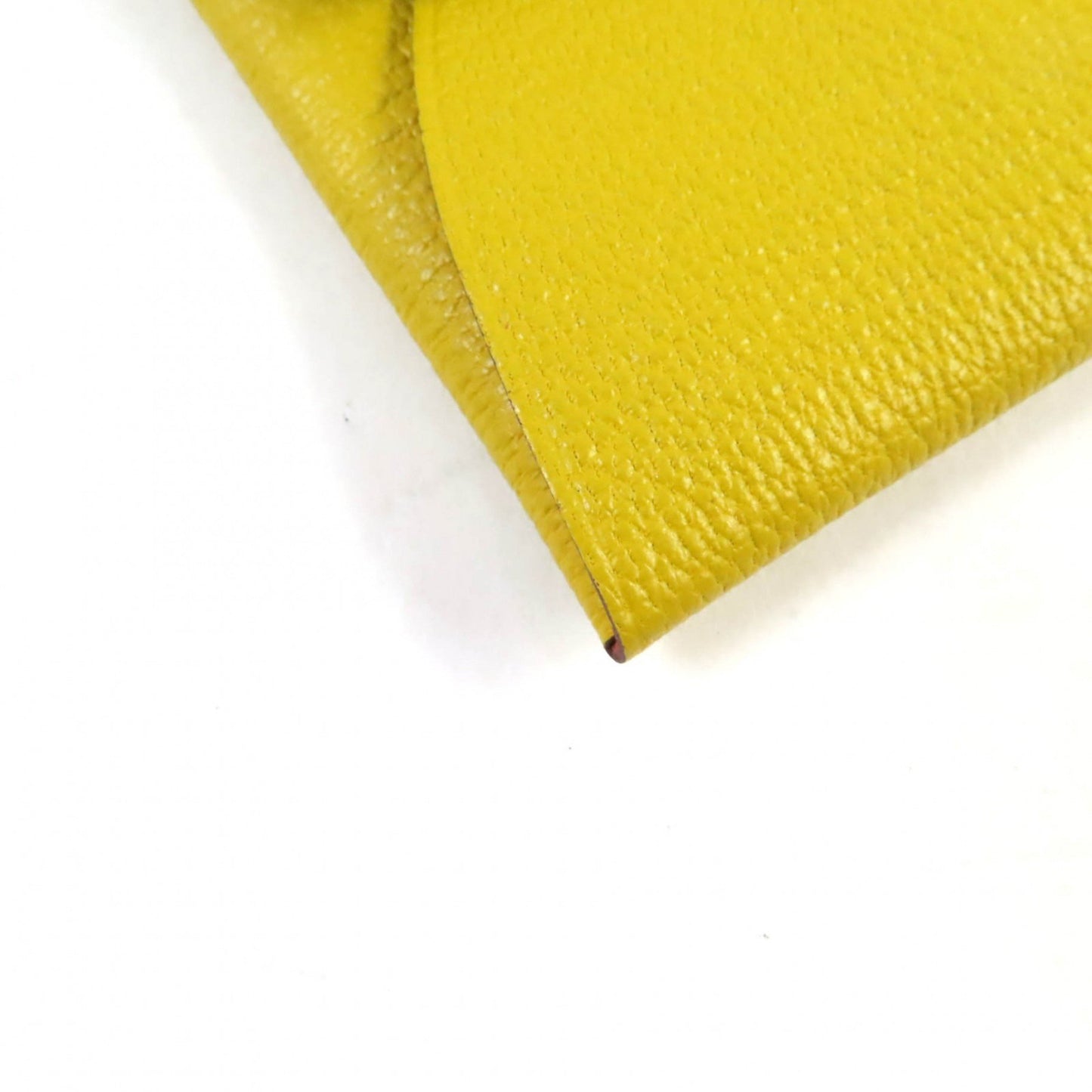 Hermes Bastia Verso Cumin Orange Minian Chevre Wallet/Coin Case