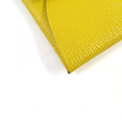 Hermes Bastia Verso Cumin Orange Minian Chevre Wallet/Coin Case