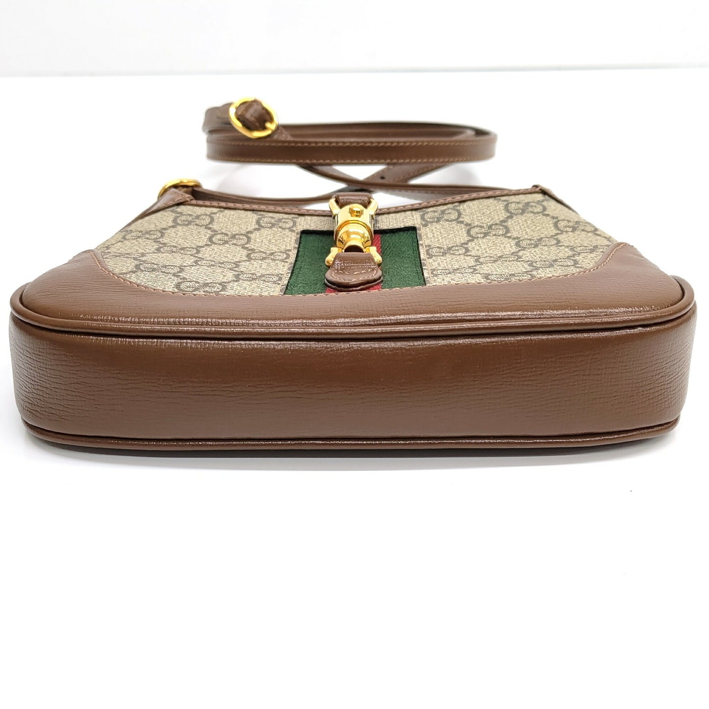 Gucci Gg Canvas Sherry Line Jackie 1961 Handbag (637092)