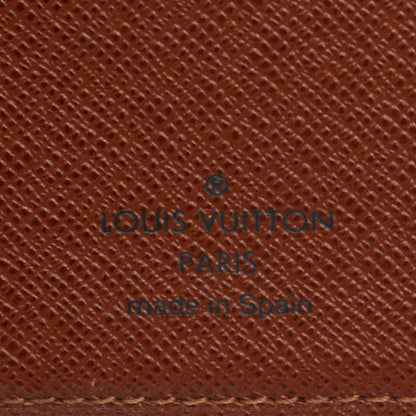 Louis Vuitton Monogram Agenda Pm Notebook Cover R20005 Brown Leather