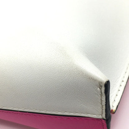 Loewe Anagram Bag Cluch Bag Clutch Bag White X Pink