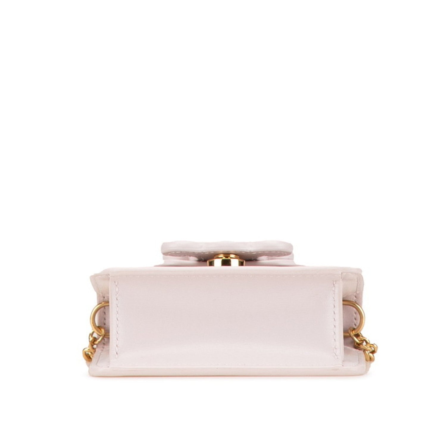 Celine Triomphe Chain Shoulder Bag In Pink Leather