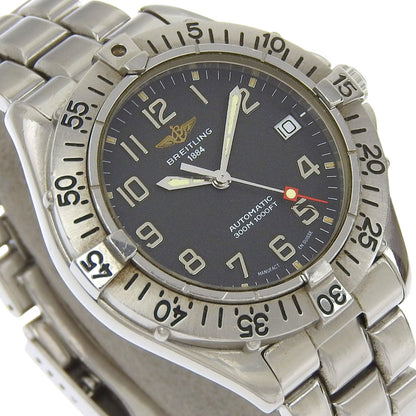 Breitling Colt Watch A17035 Stainless Steel Automatic Analog Display Black Dial