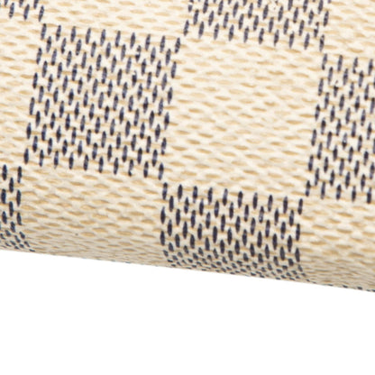 Louis Vuitton Damier Azur Eva Chain Shoulder Bag N55214 White Leather