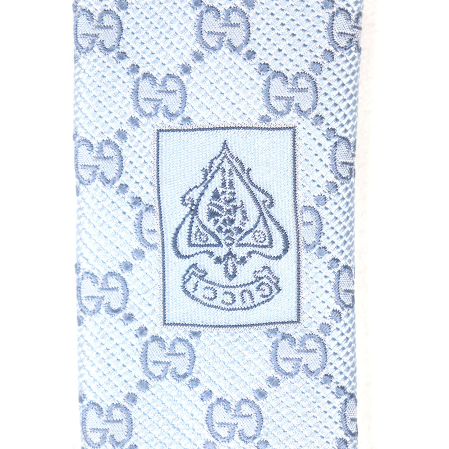 Gucci 562827 100% Silk Cravate Gg Print Necktie