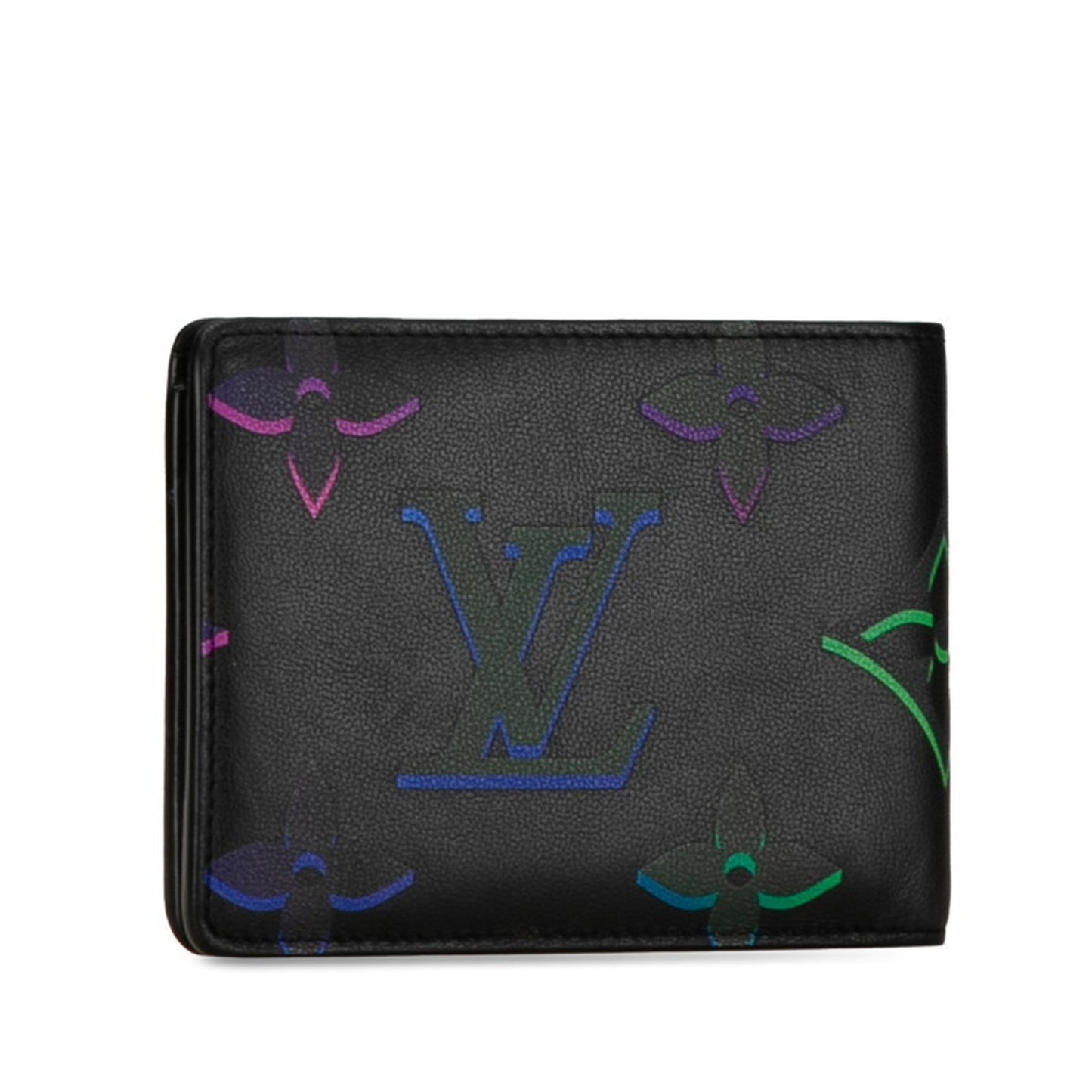 Louis Vuitton Monogram Spotlight Bi-Fold Wallet Compact M82297 Noir Black Leather