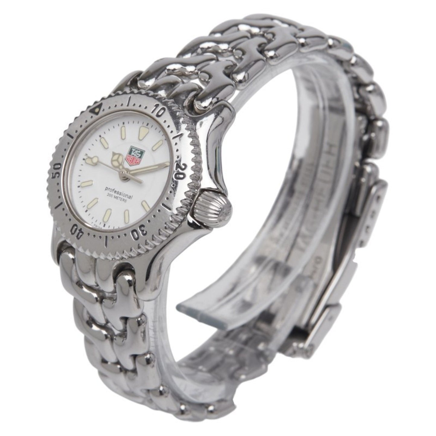 Tag Heuer Cell Watch Wg1410-0 Quartz White Dial Stainless Steel