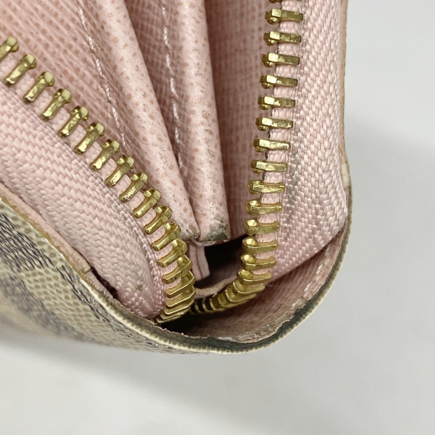 Louis Vuitton Damier Azur Zippy Wallet N63503 White Rose Ballerine