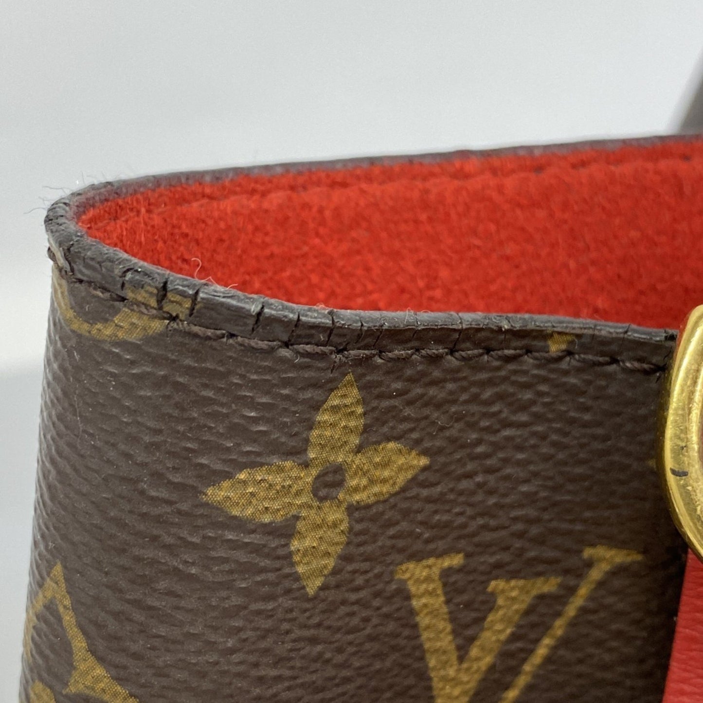 Louis Vuitton Monogram Neonoe Shoulder Bag M44021 Brown Coquelicot