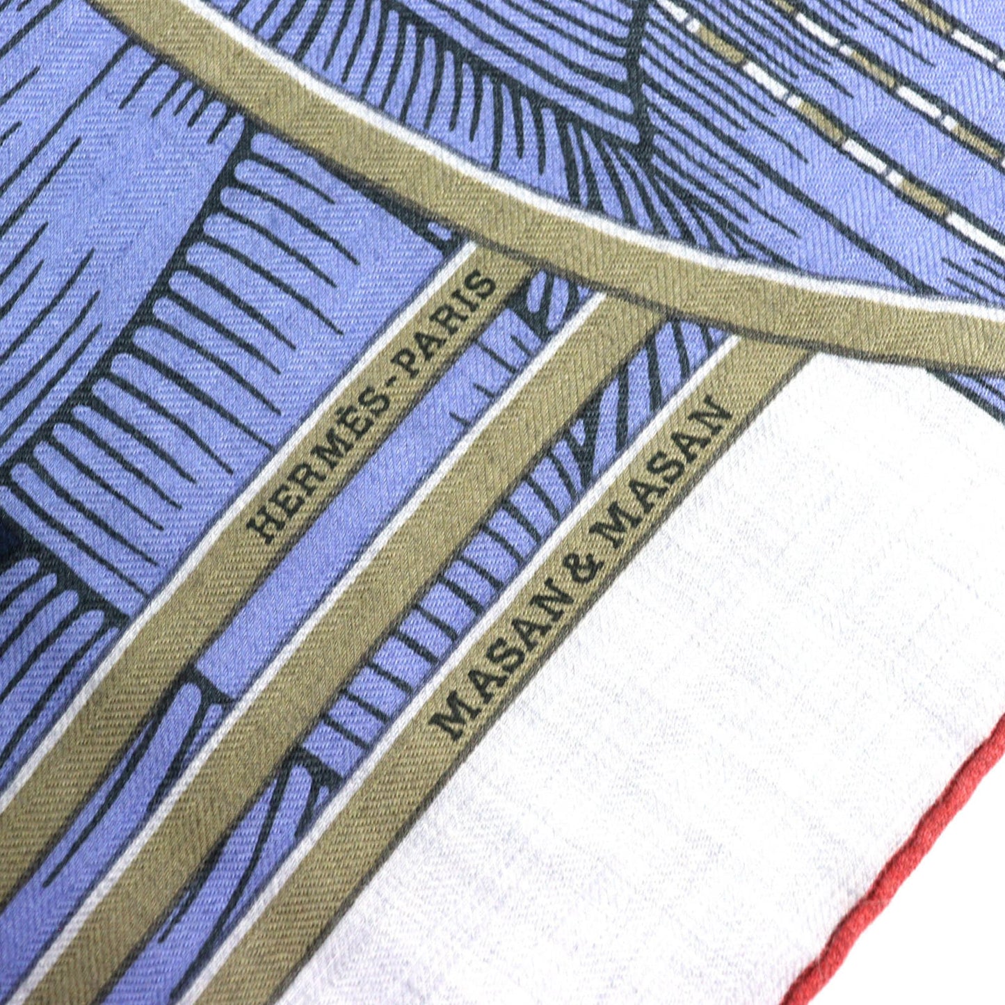 Hermes Triangle Jean Massan & Cashmere Silk Bleu Lavande Miel Gris Cine Large Shawl Stole Made In