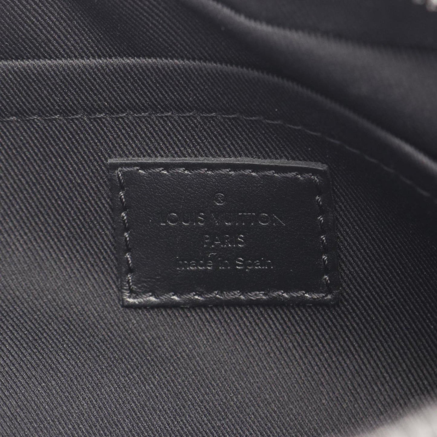 Louis Vuitton Alpha Shoulder Bag Coated Canvas Leather Monogram Eclipse