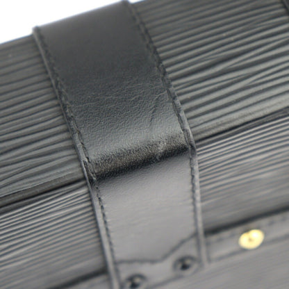 Louis Vuitton Louis Vuitton Pochette Trunk Vertical Epi Shoulder Bag M67871 Leather Calf Black