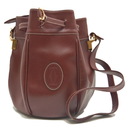 Leather Cartier Shoulder Bag
