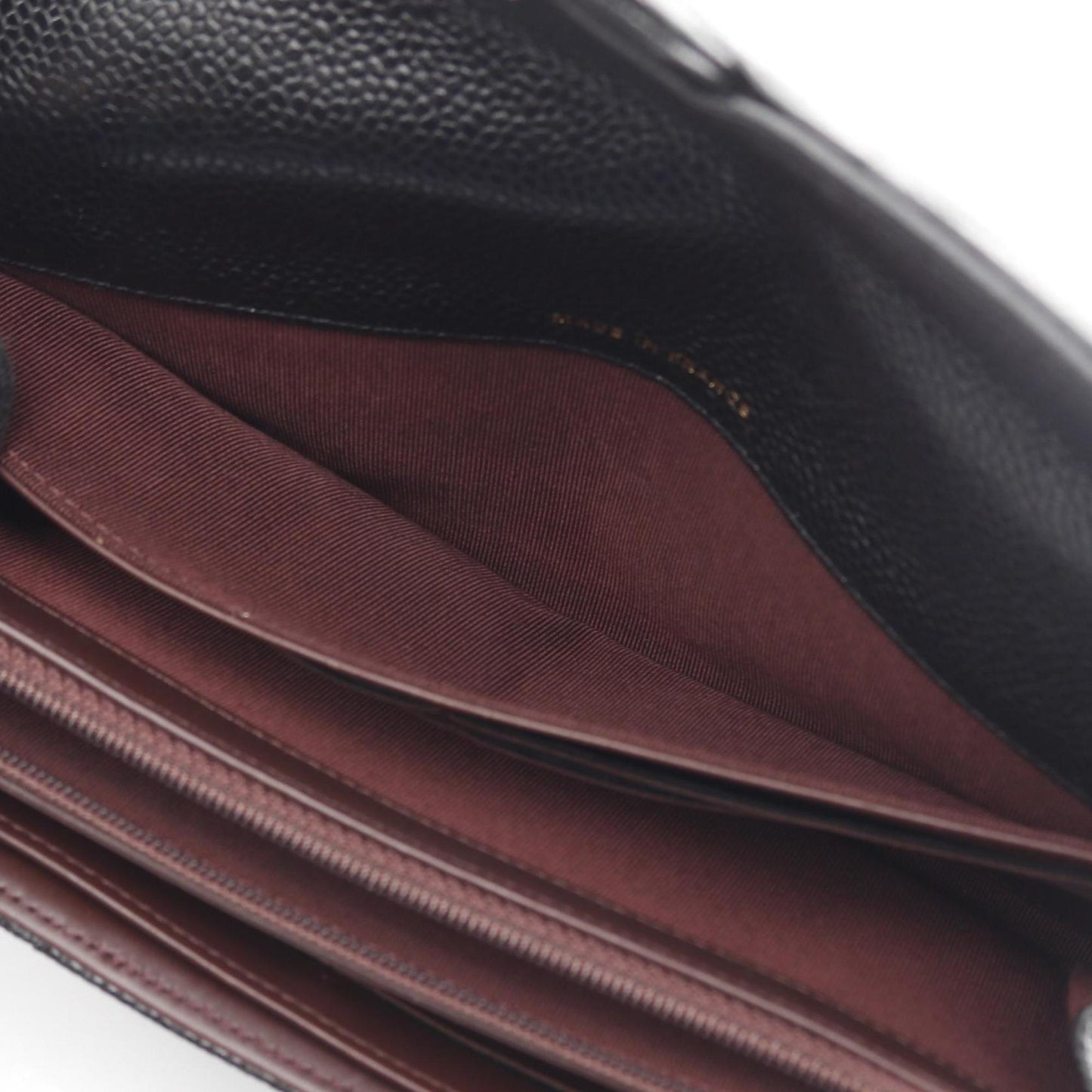 Chanel Matelasse Bifold Long Wallet In Grained Calfskin Leather