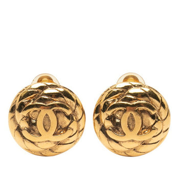 Vintage Chanel Coco Mark Round Earrings