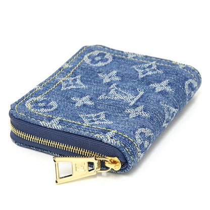 Louis Vuitton Lv Remix Zippy Coin Purse In Monogram Denim Blue M82957 Wallet