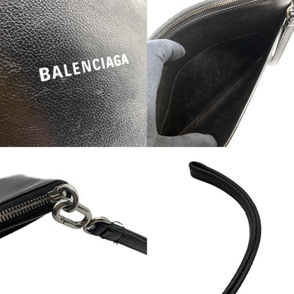 Leather Balenciaga Clutch Bag