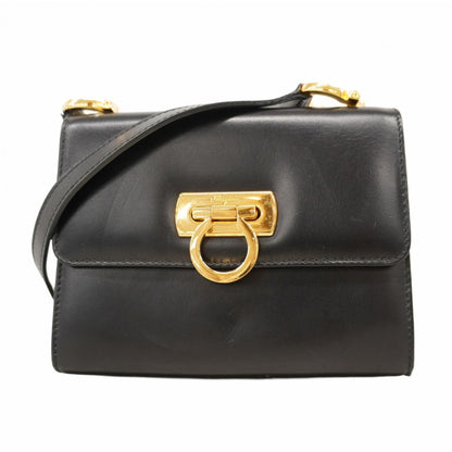 Salvatore Ferragamo Gancini Leather Shoulder Bag