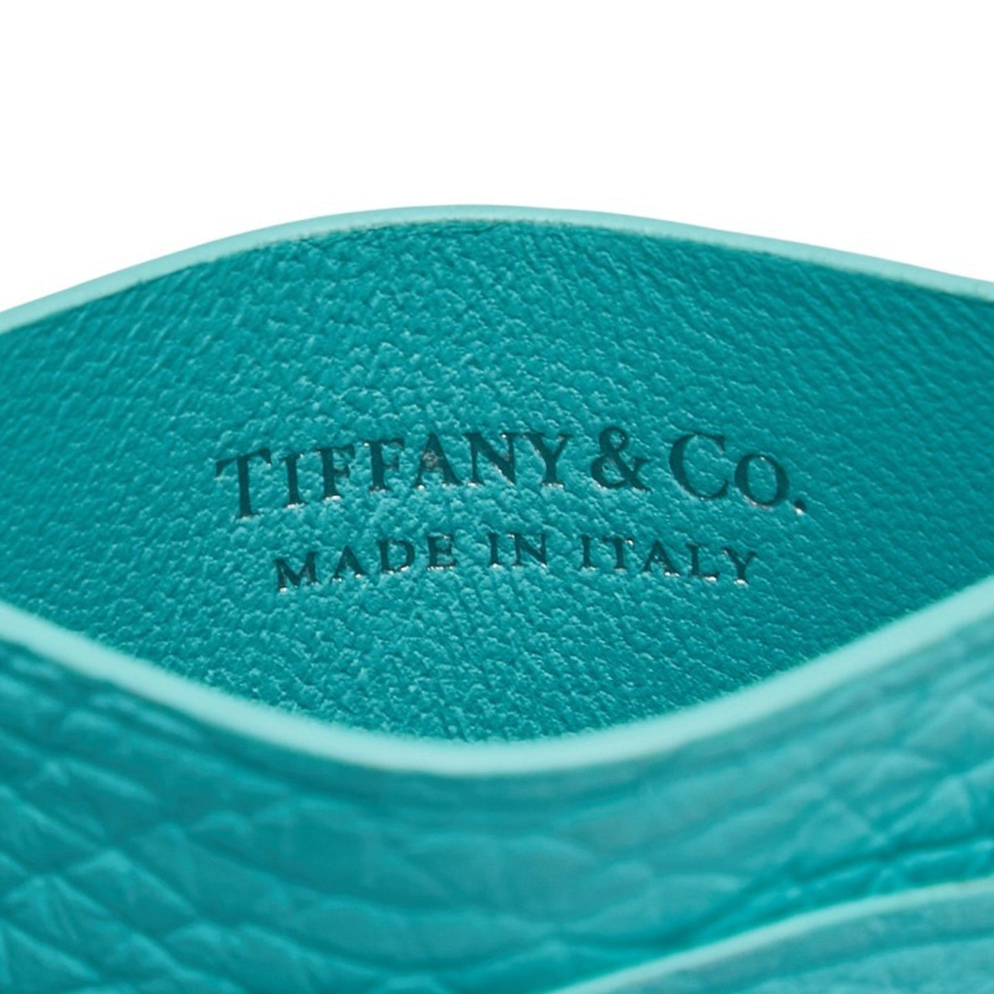 Tiffany & Co. Return To Business Card Holder/Card Case In Blue Leather