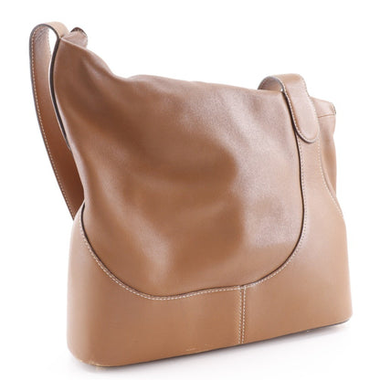 Loewe L Shoulder Bag Calf Brown A5 Logo