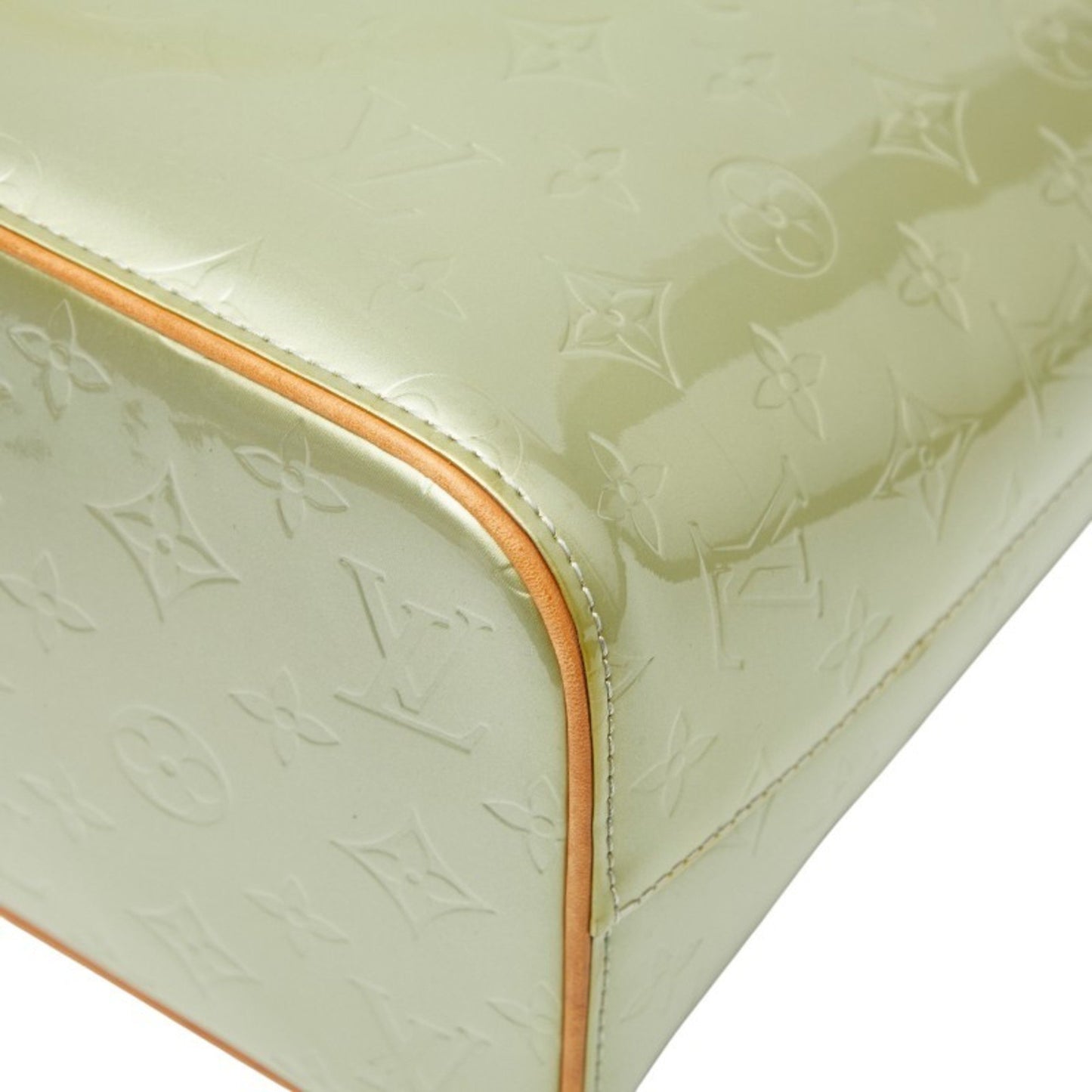 Louis Vuitton Monogram Vernis Houston Tote Bag M91053 Green Patent Leather