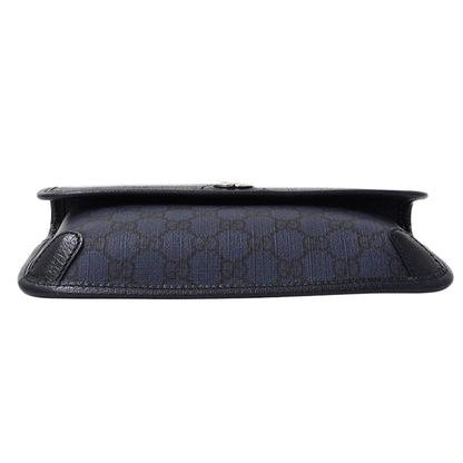 Gucci Men'S Gg Supreme Petit Marmont Small Belt Bag (752597) In Navy Blue. A Small Mini Bag Perfect