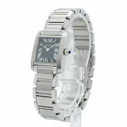 Cartier Tank Franaise Sm W51026Q3 Black Dial