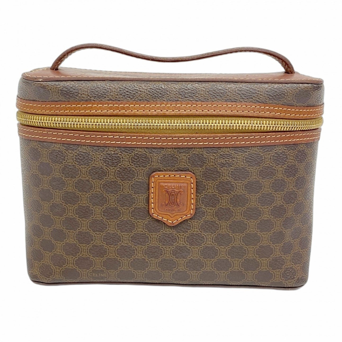 Celine Vanity Bag Macadam Brown