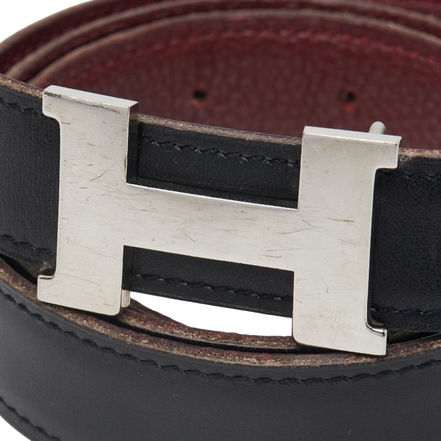 Hermes Herms Constance H-Buckle Reversible Belt