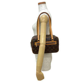 Louis Vuitton Cite Mm Monogram Leather Semi-Shoulder Bag/Tote Bag/Handbag Brown 39131