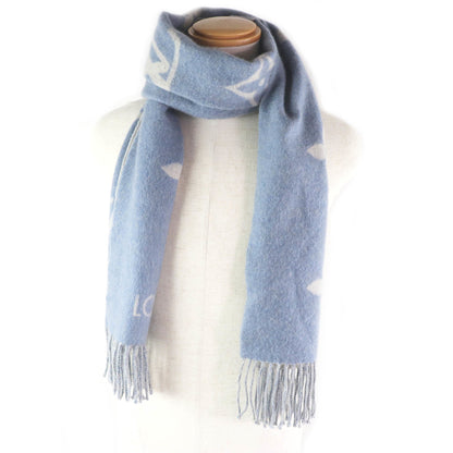Louis Vuitton M75704 Echarpe Reykjavik Monogram 100% Cashmere Fringe Scarf