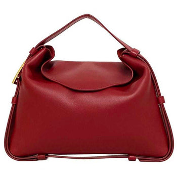 Bottega Veneta Handbag Cradle Bordeaux Gold 680058 Lambskin Leather Bottega Veneta Side Triangle