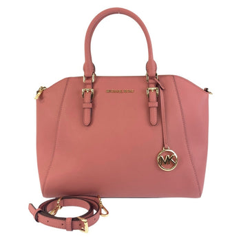 Michael Kors Ciara Pink Gold Hardware Leather 35H5Gc6S3L Handbag Shoulder Bag 2Way